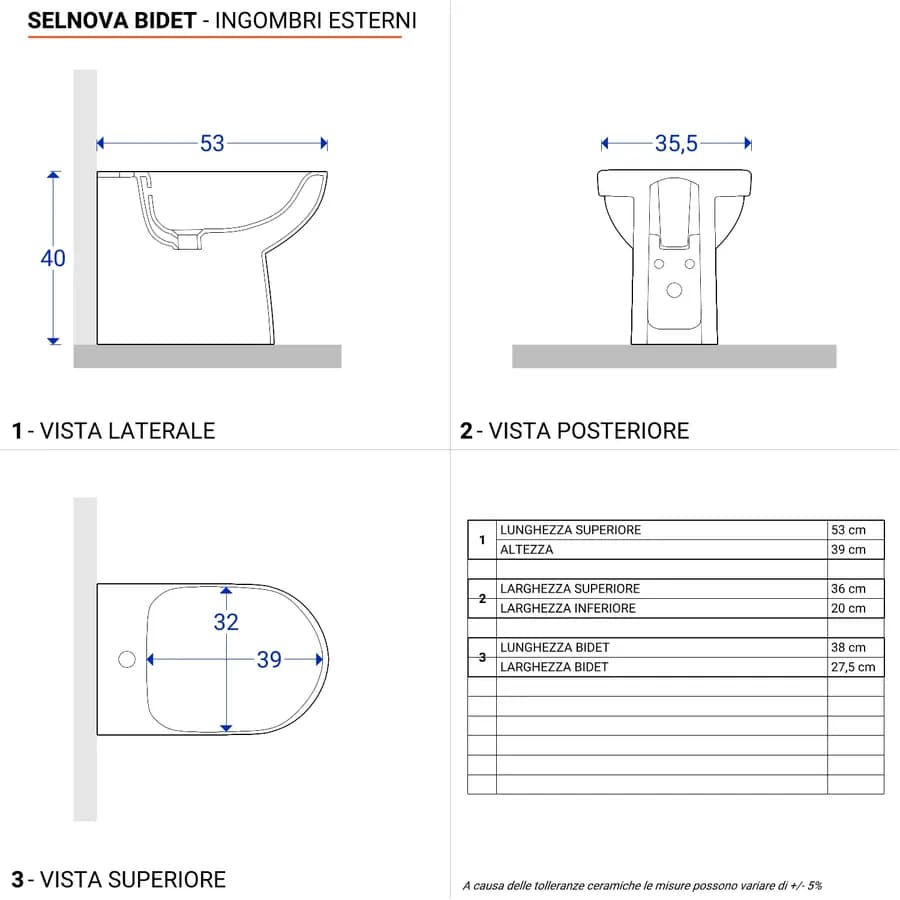 Sanitari filomuro a cacciata rimfree sedile cerniere inox Serie Selnova - Geberit