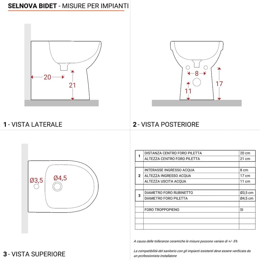 Sanitari filomuro a cacciata rimfree sedile SoftClose Serie Selnova Compact - Geberit