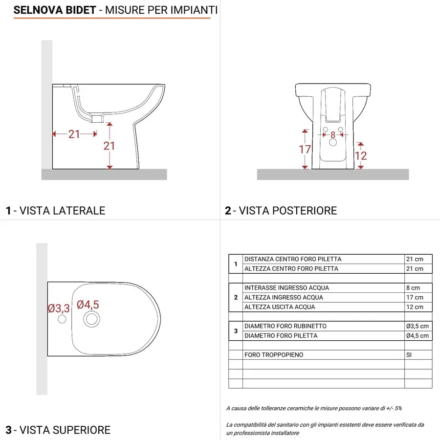 Sanitari filomuro a cacciata rimfree sedile SoftClose Serie Selnova - Geberit