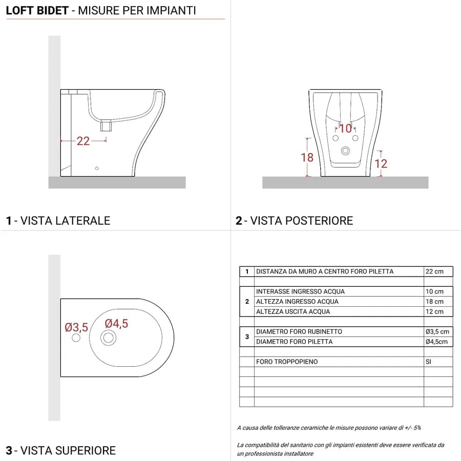 Sanitari filomuro rimless in ceramica bianca con sedile copriwc slim soft-close