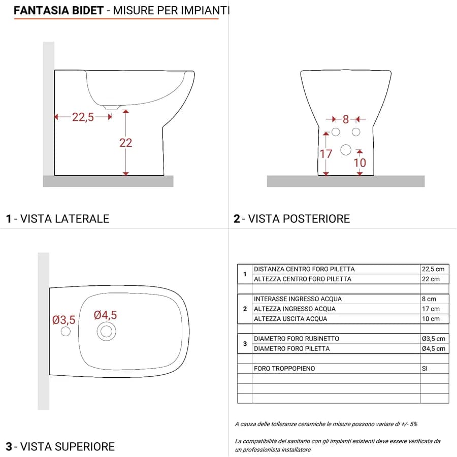 Sanitari filomuro sedile copriwc SoftClose Serie Fantasia - Geberit