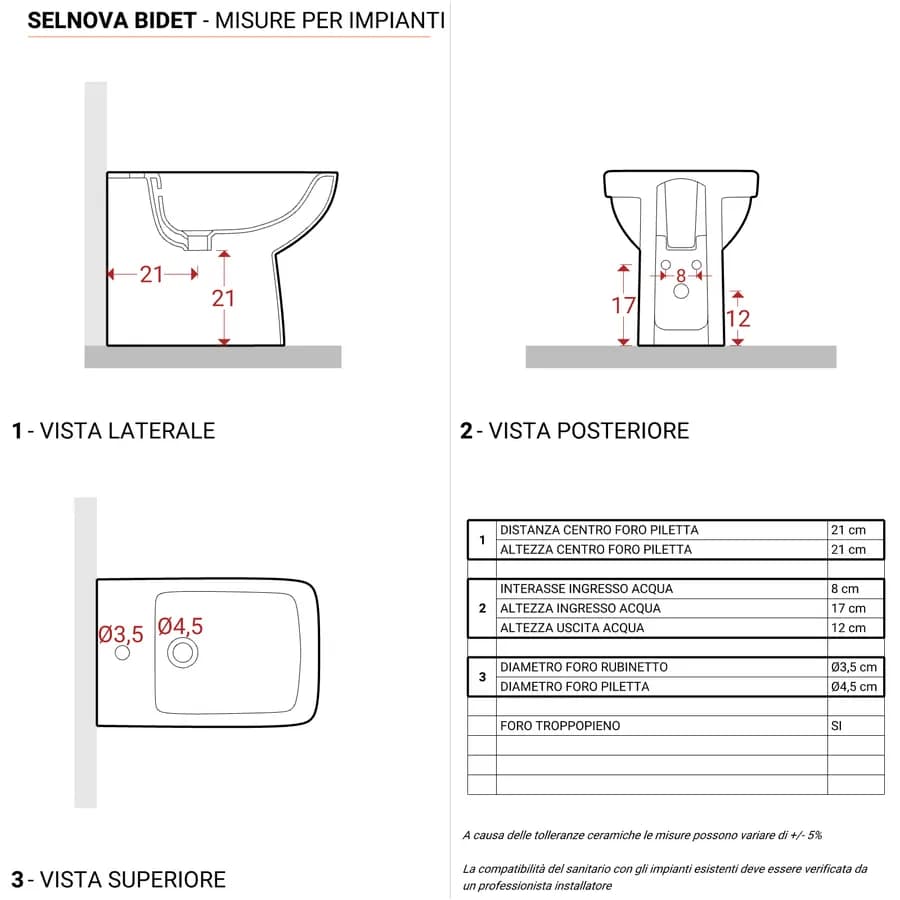 Sanitari monoblocco a cacciata rimfree allaccio inferiore Selnova Square - Geberit