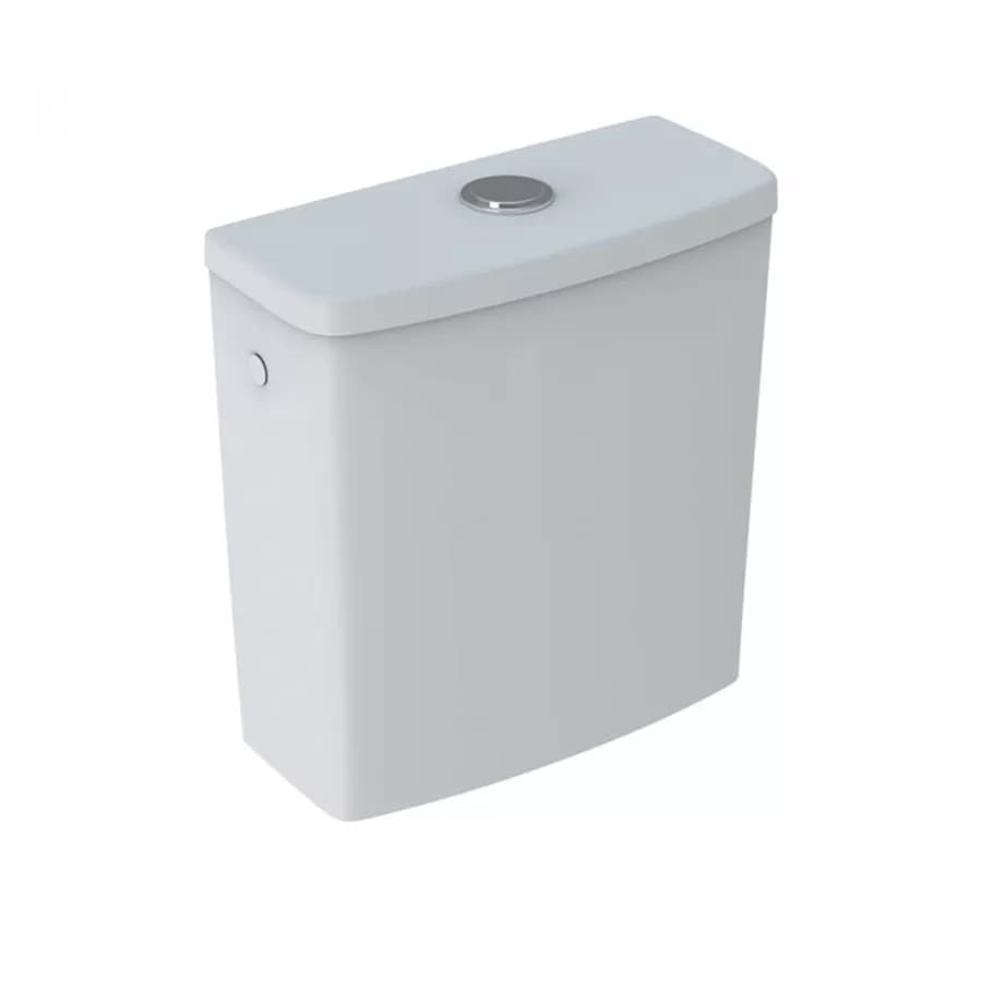 Sanitari monoblocco a cacciata rimfree allaccio laterale cerniere inox - Selnova di Geberit