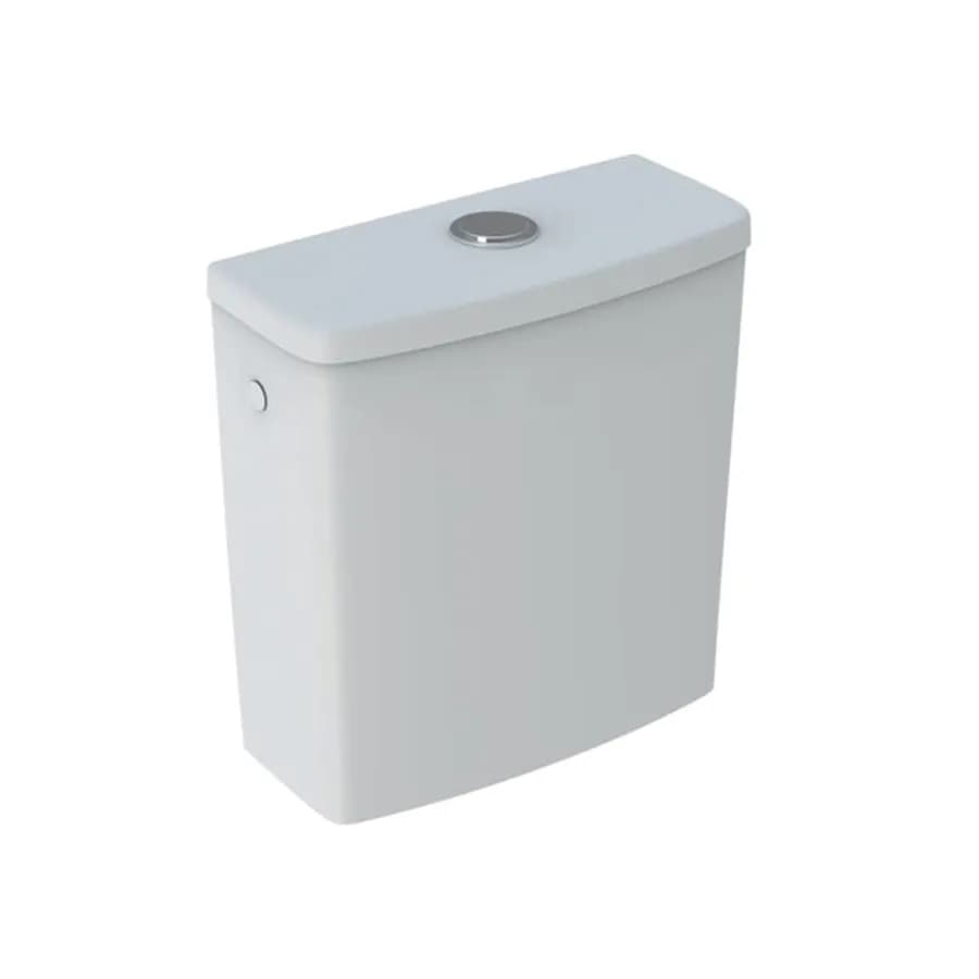 Sanitari monoblocco a cacciata rimfree allaccio laterale cerniere inox Serie Selnova - Geberit
