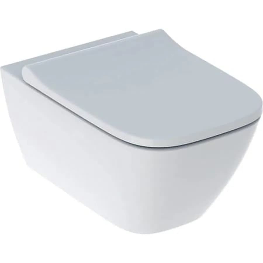Sanitari sospesi a cacciata rimfree Keratect sedile SoftClose Smyle Square - Geberit