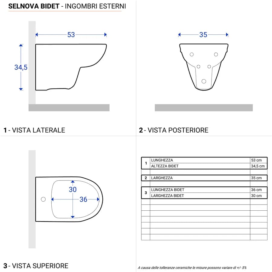 Sanitari sospesi a cacciata rimfree sedile cerniere inox Selnova - Geberit