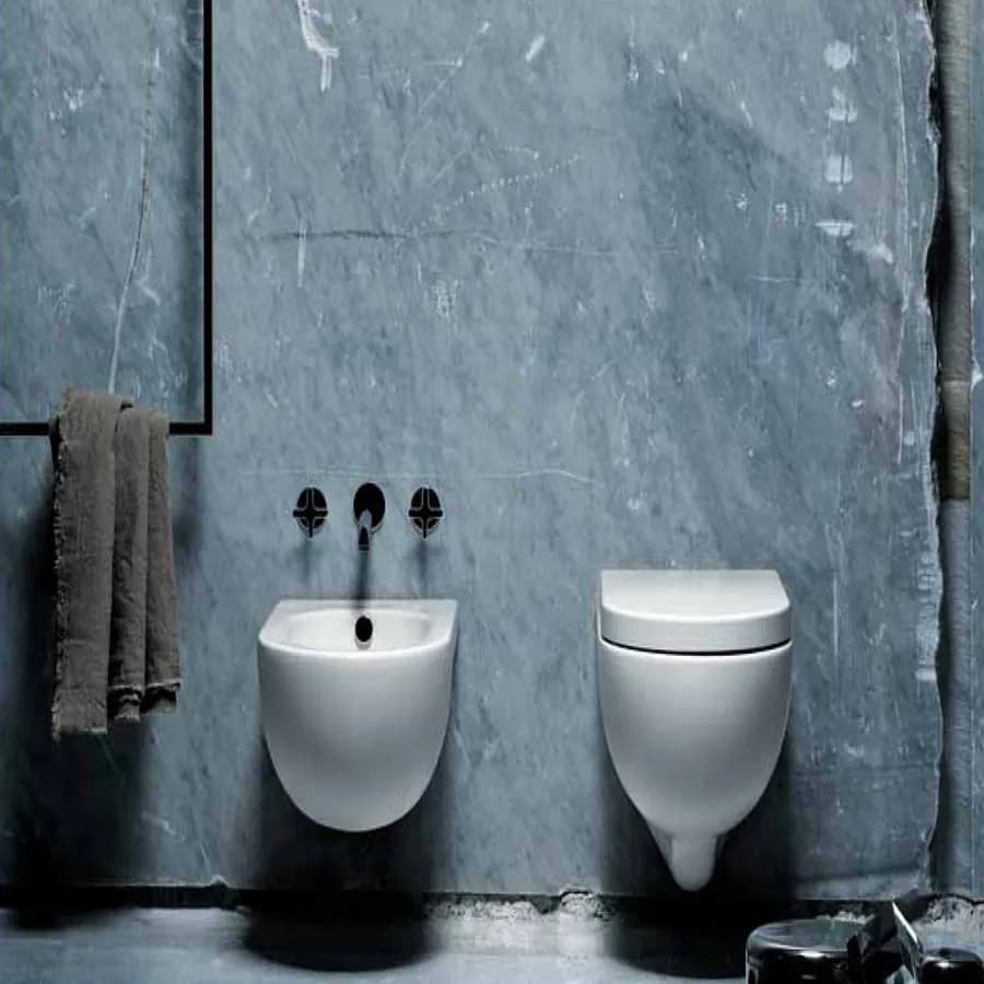 Sanitari sospesi Azzurra NUVOLA in ceramica wc bidet e sedile softclose