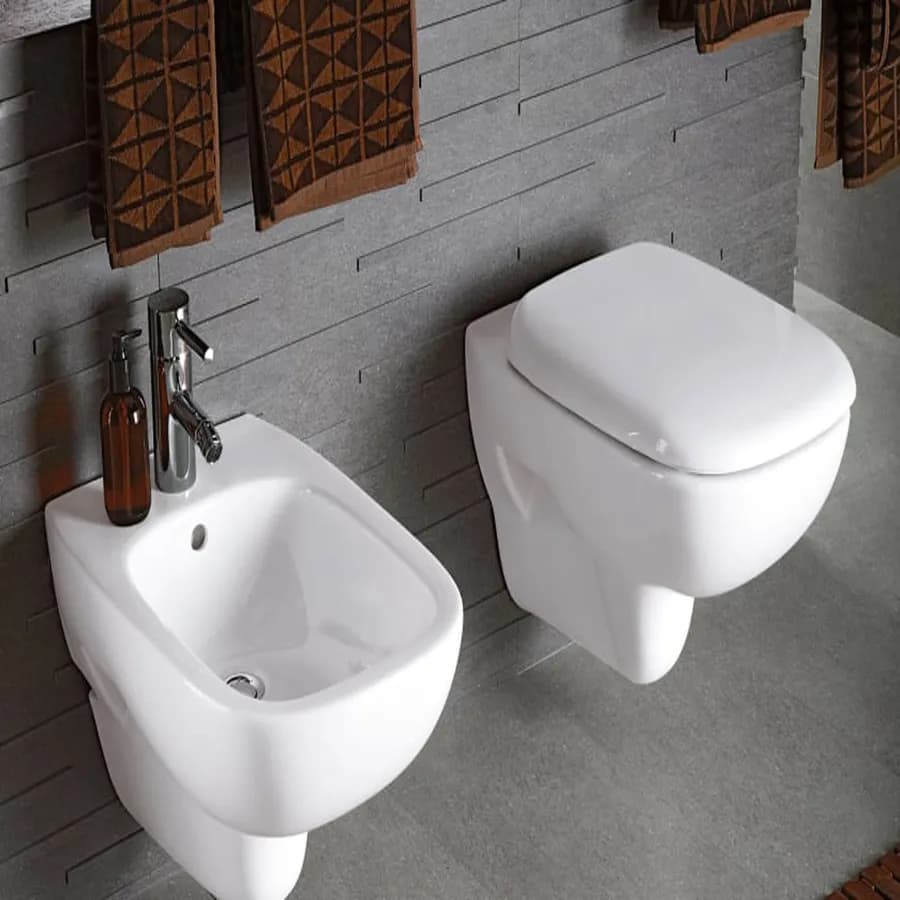 Sanitari sospesi rimfree sedile SoftClose Serie Fantasia - Geberit