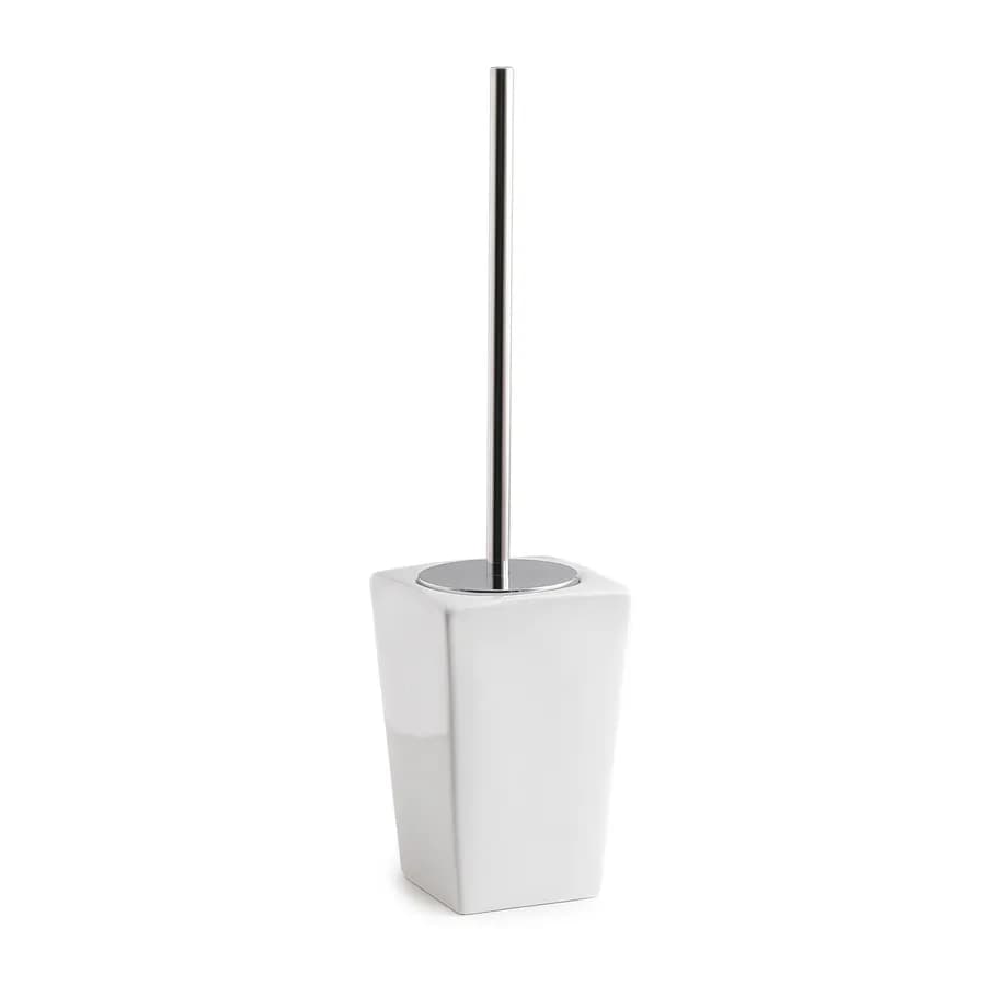 Scopino WC con ciuffo in setole ceramica bianco - Karima di Gedy