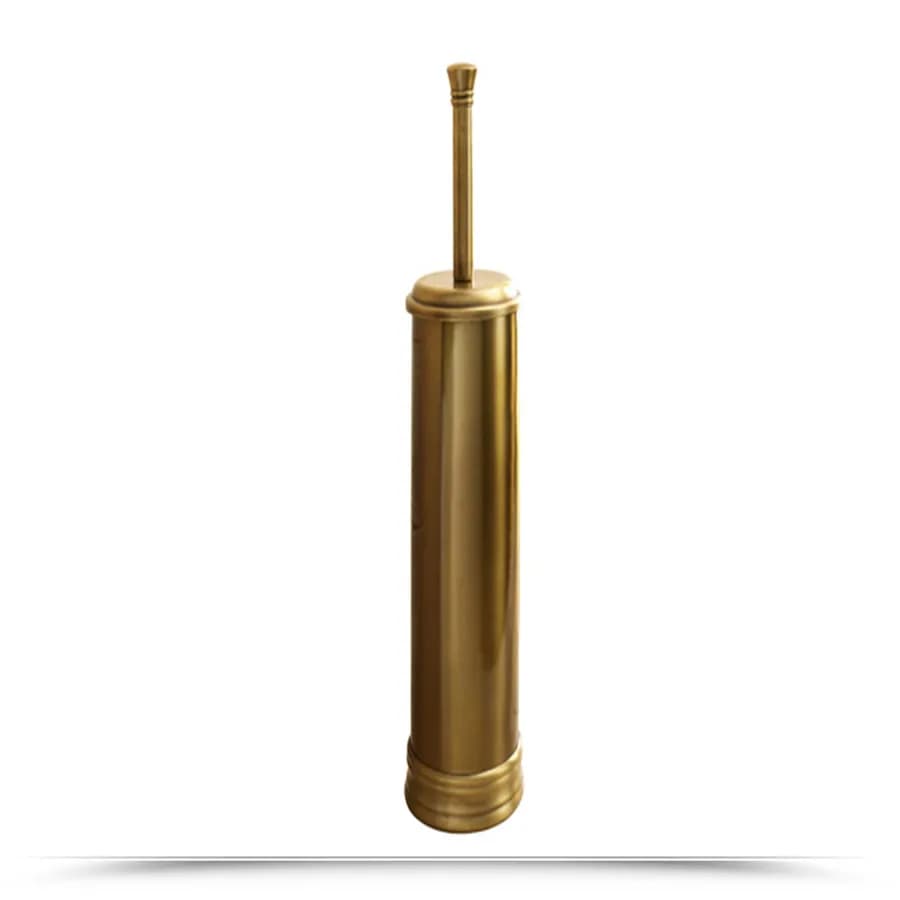 Scopino wc d'appoggio bronzato Gedy Romance con scopino in setole