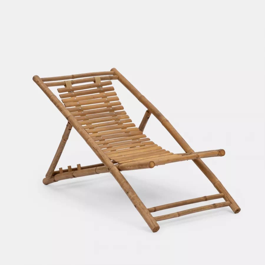 Sdraio reclinabile in 4 posizioni in legno di bambù - Batik