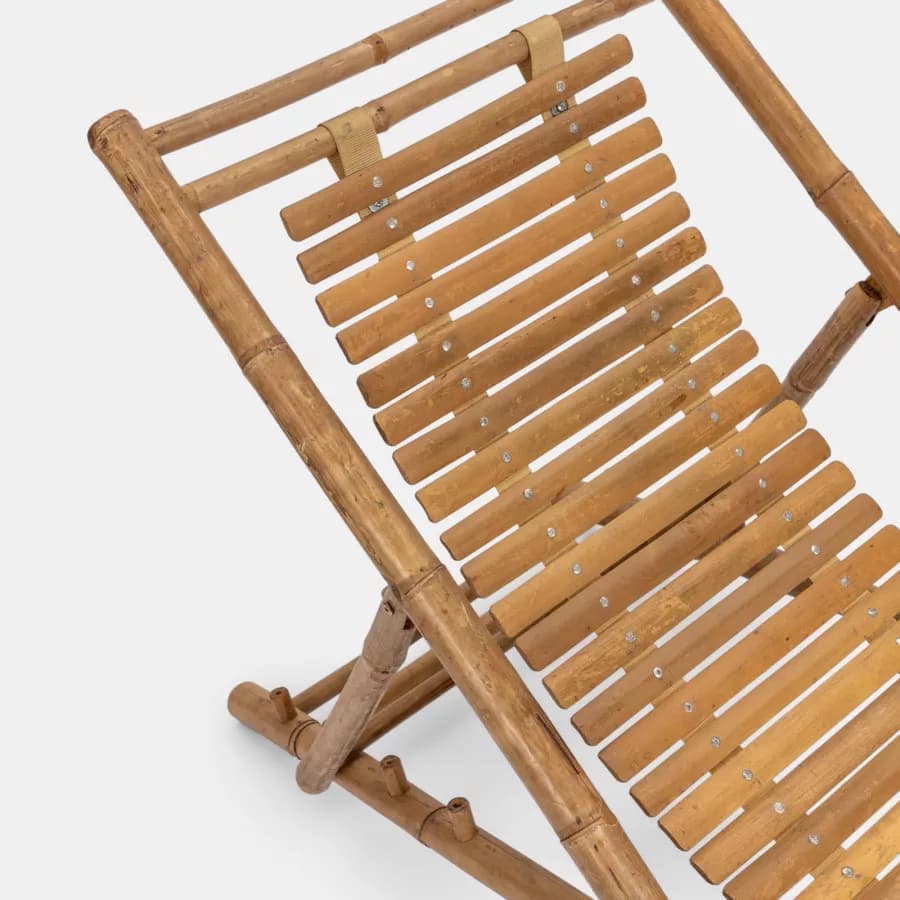 Sdraio reclinabile in 4 posizioni in legno di bambù - Batik