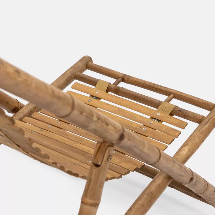 Sdraio reclinabile in 4 posizioni in legno di bambù - Batik