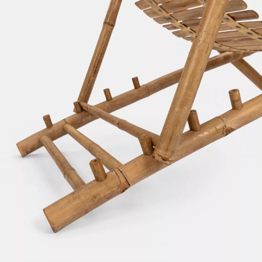 Sdraio reclinabile in 4 posizioni in legno di bambù - Batik