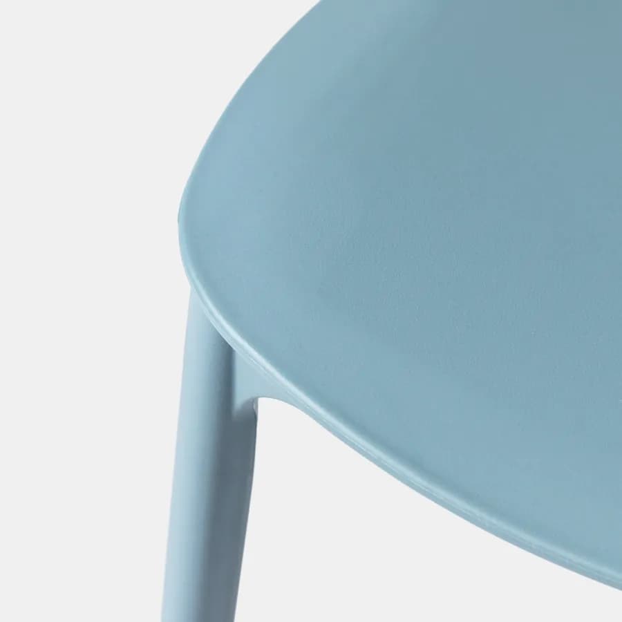 Sedia da giardino impilabile in polipropilene blu - Arabella