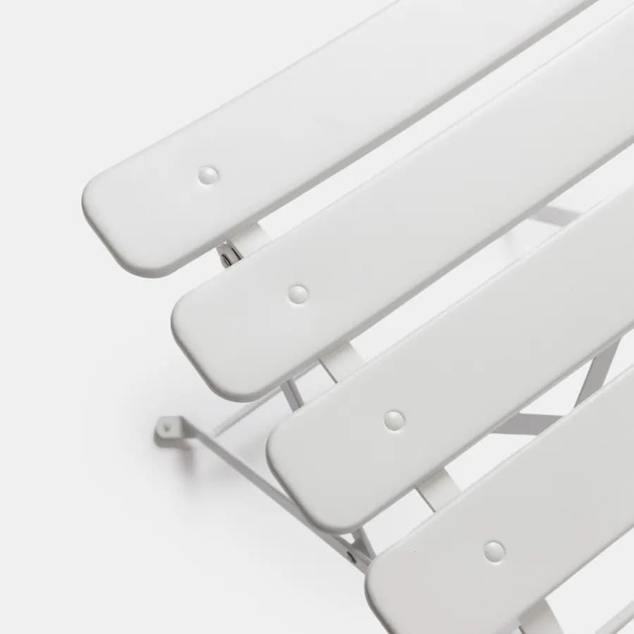 Sedia da giardino pieghevole in metallo bianco - Atelier
