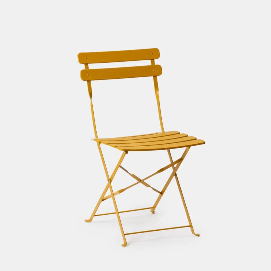Sedia da giardino pieghevole in metallo senape - Atelier
