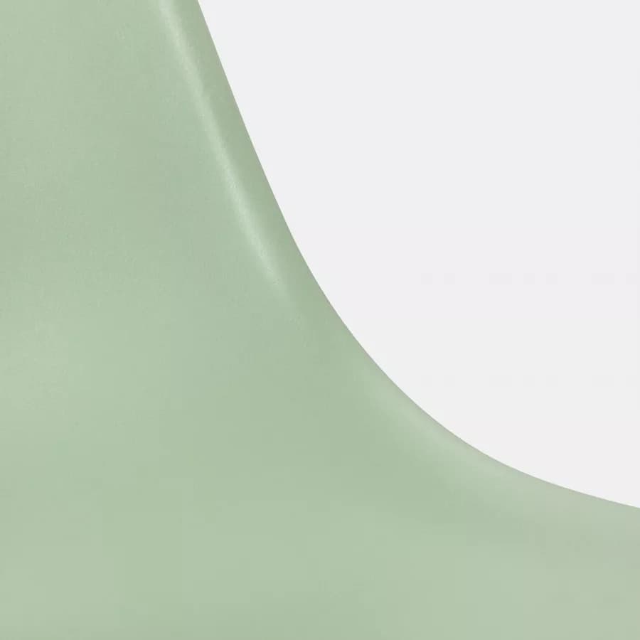 Sedia da interni verde con gambe in legno - Alborg