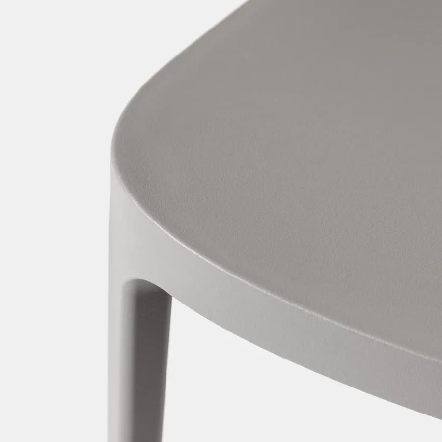 Sedia impilabile in polipropilene grigio - Deanna