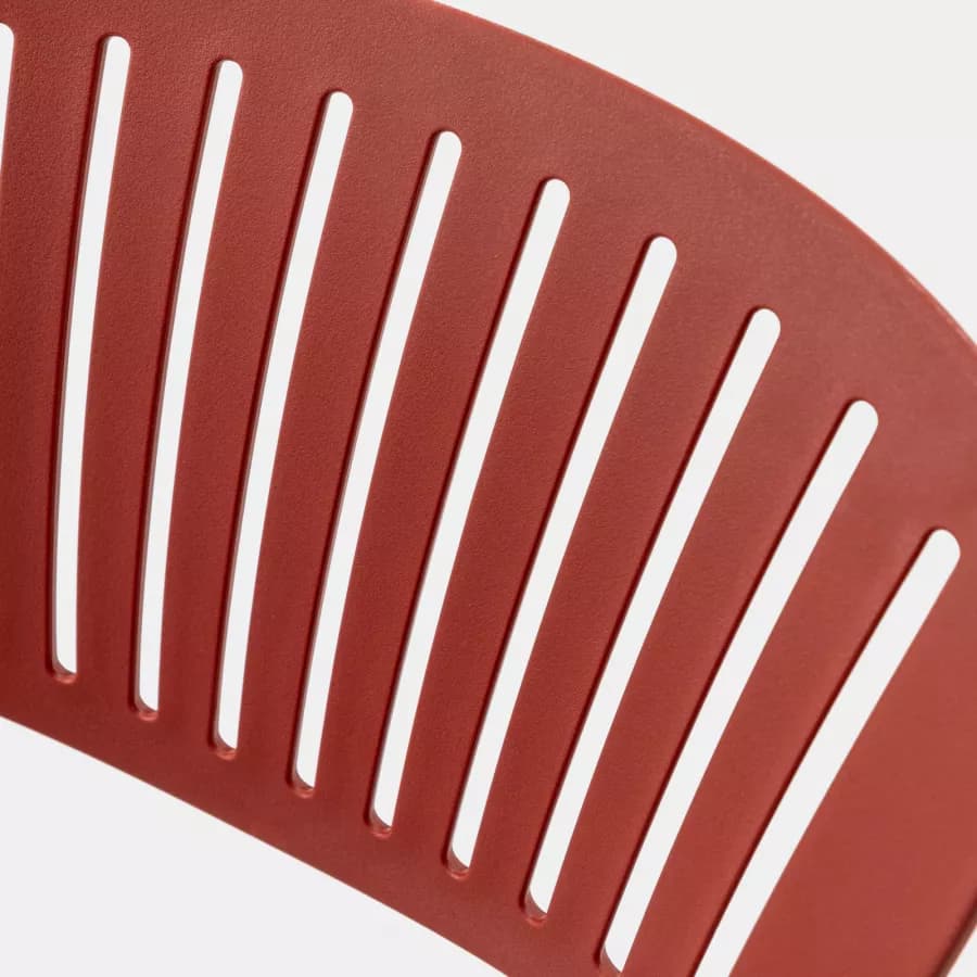 Sedia impilabile in polipropilene rosso - Yessir
