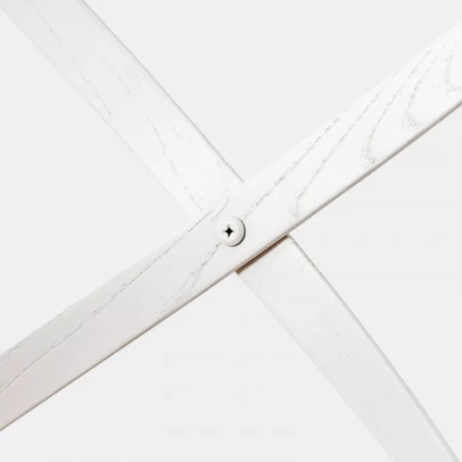 Sedia in legno di olmo bianco con seduta in rattan - Giulietta