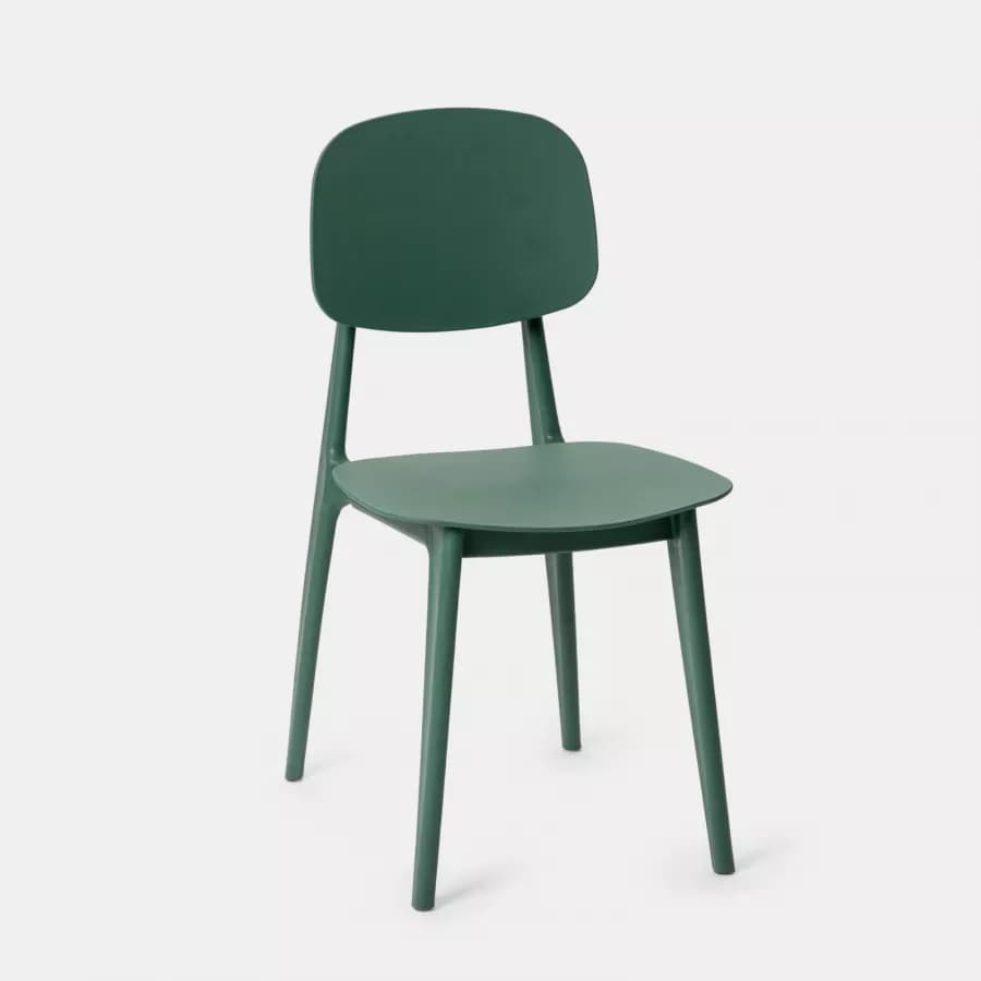 Sedia in polipropilene verde - Lilibeth