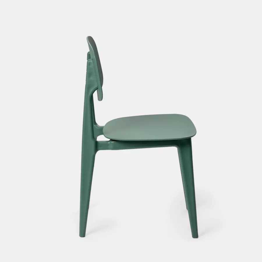 Sedia in polipropilene verde - Lilibeth