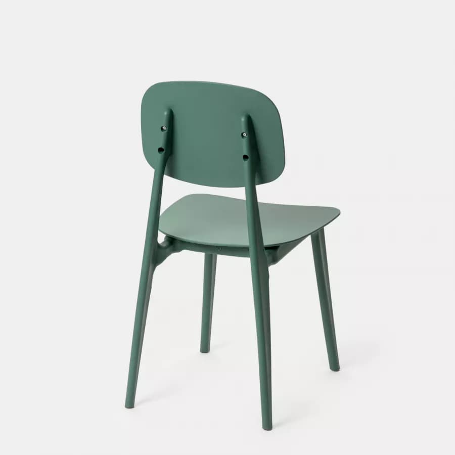 Sedia in polipropilene verde - Lilibeth