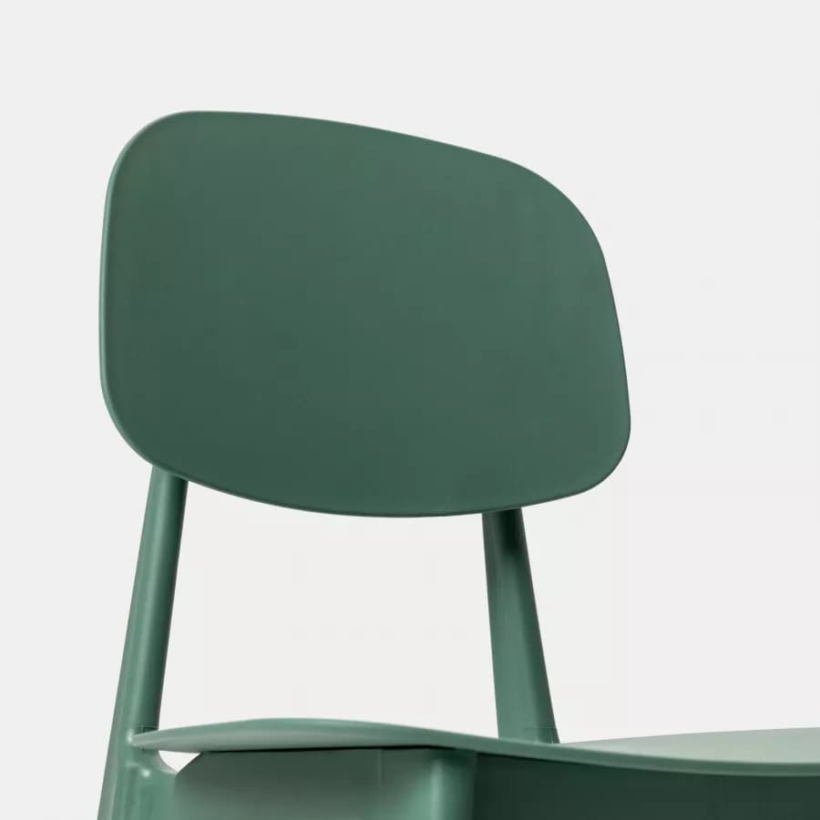 Sedia in polipropilene verde - Lilibeth
