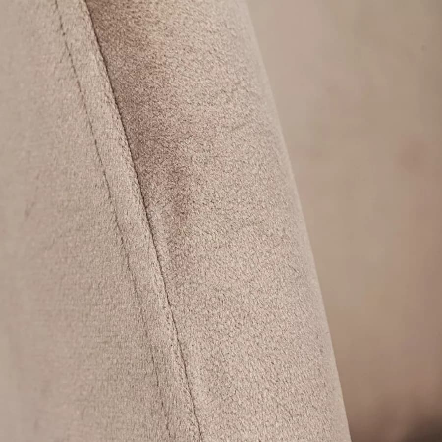 Sedia in velluto tortora con gambe oro - Melt