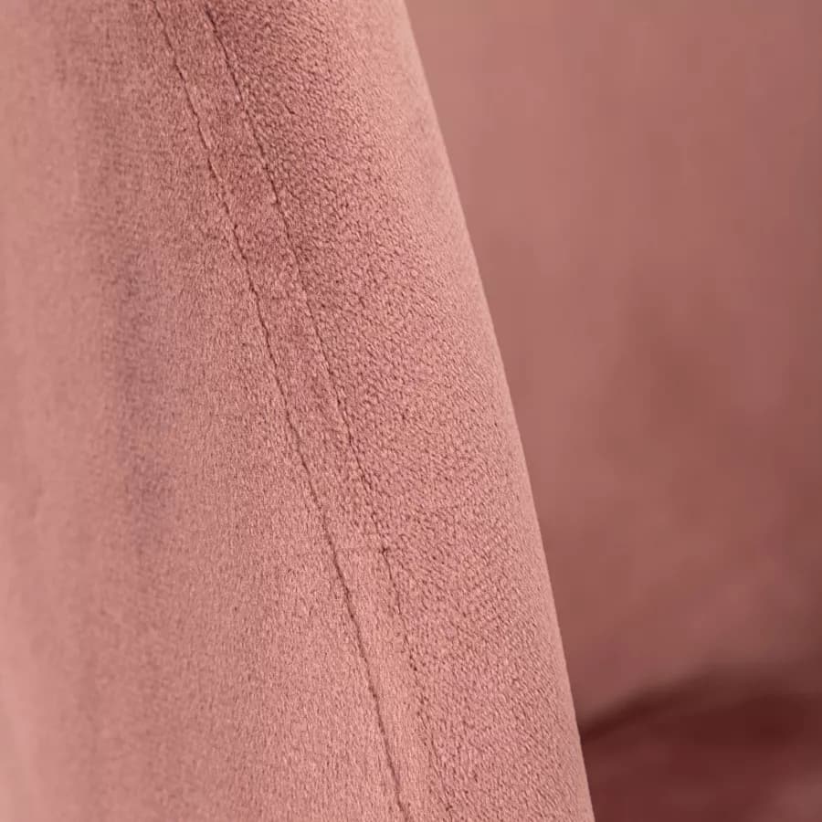 Sedia in velluto rosa antico con gambe oro - Melt