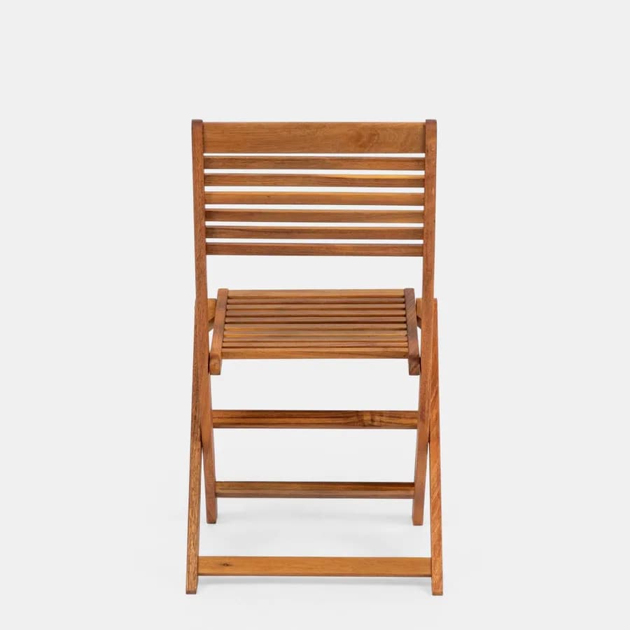 Sedia salvaspazio pieghevole in legno di acacia - Paja