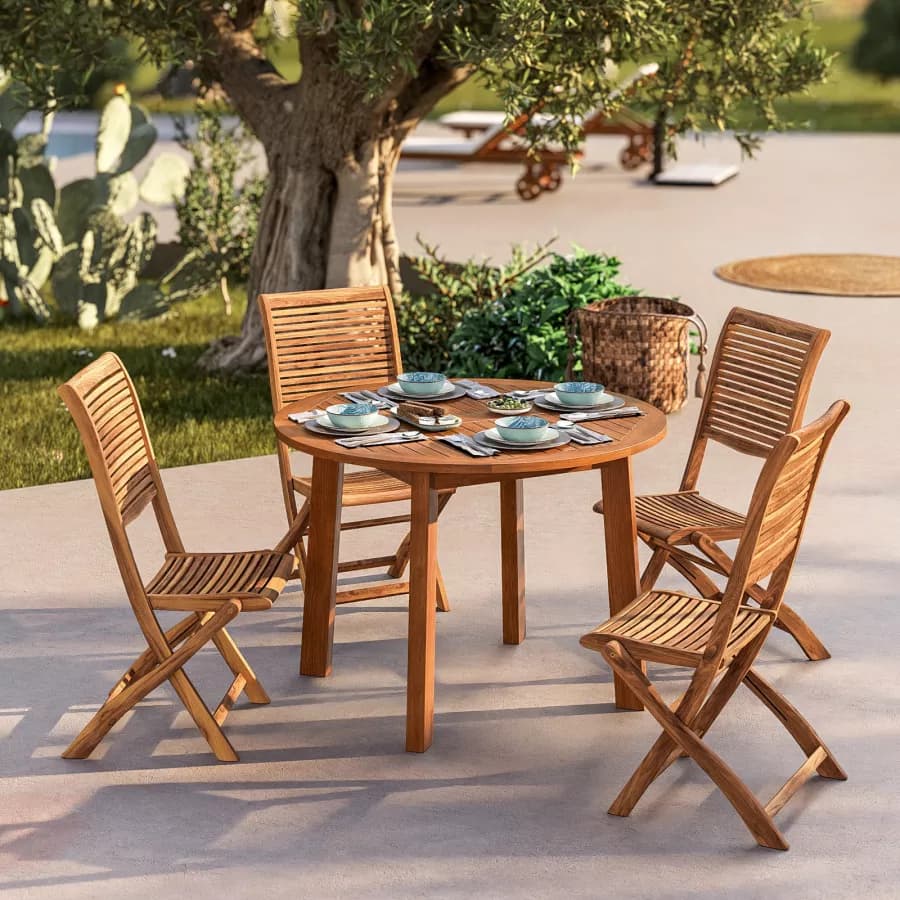 Sedia da giardino pieghevole in legno di acacia - Paja
