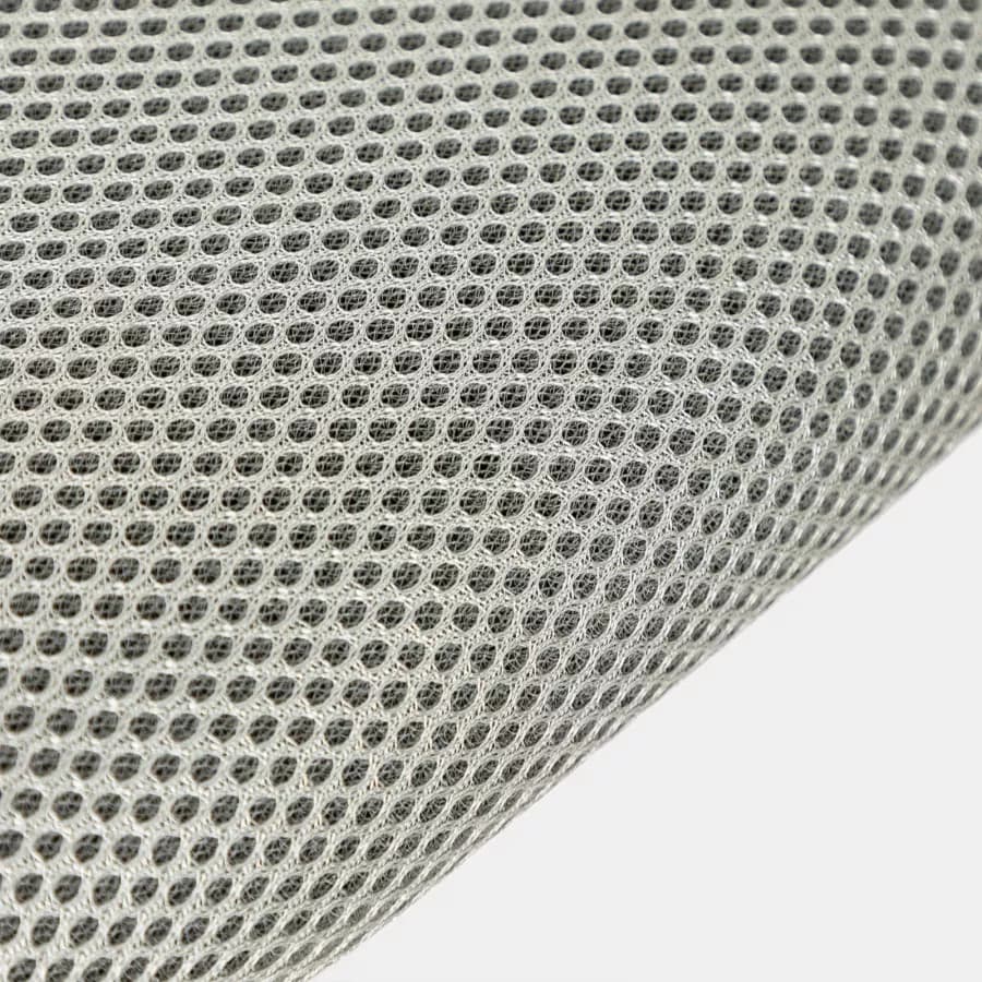 Sedia da ufficio girevole in tessuto mesh e schienale rialzato traspirante grigio - Rubia