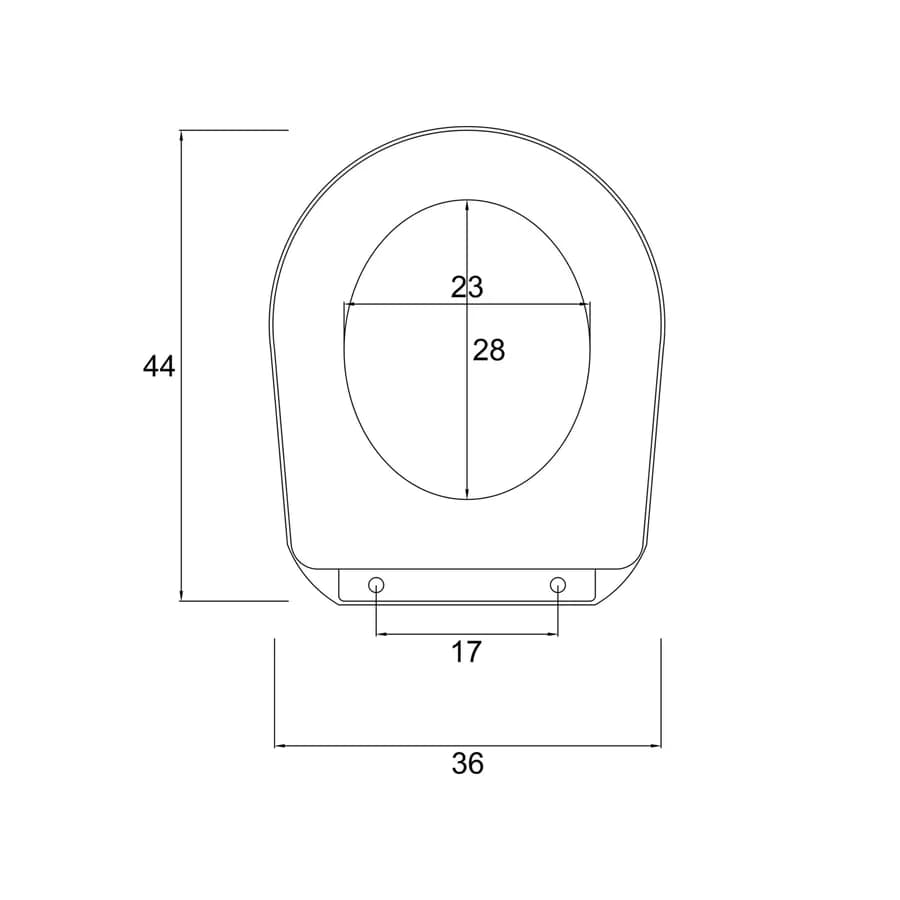 Sedile copriwc SoftClose compatibile con serie Pratica di Azzurra