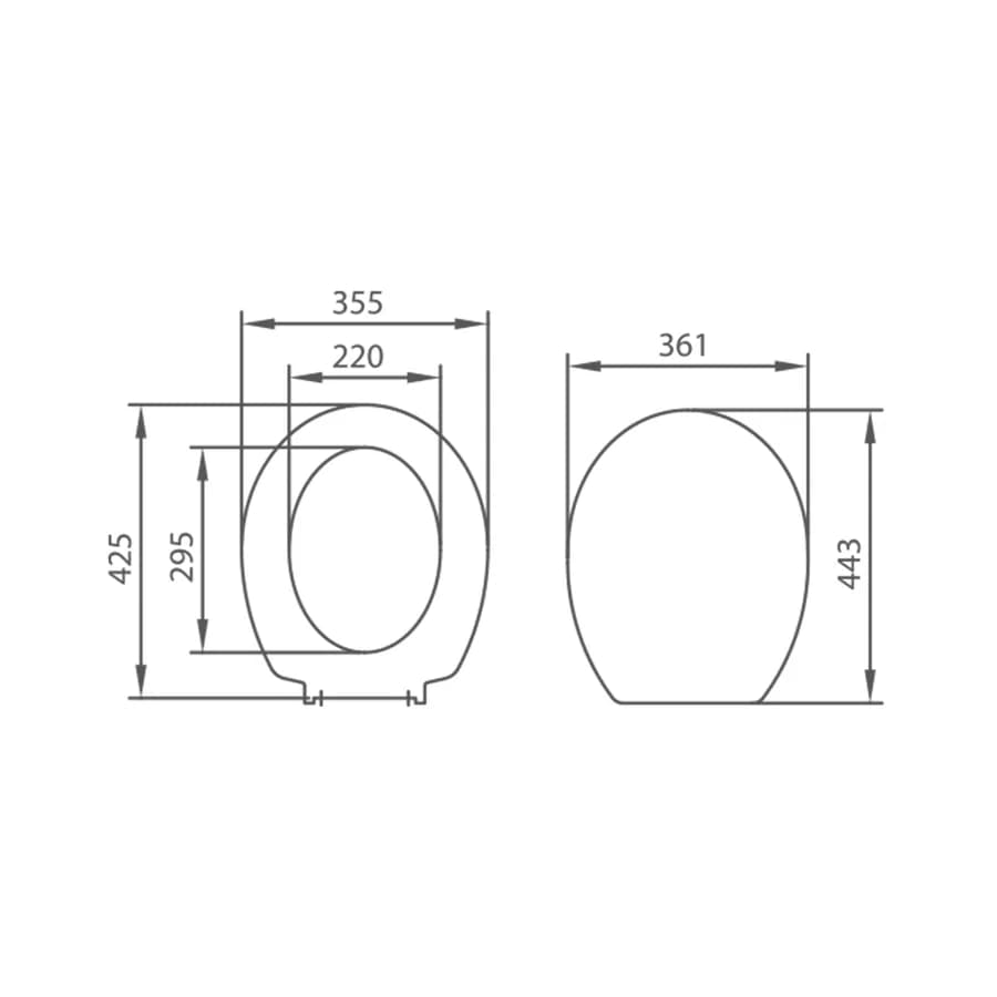 Sedile copri wc SoftClose design slim compatibile con Serie Fast di Azzurra