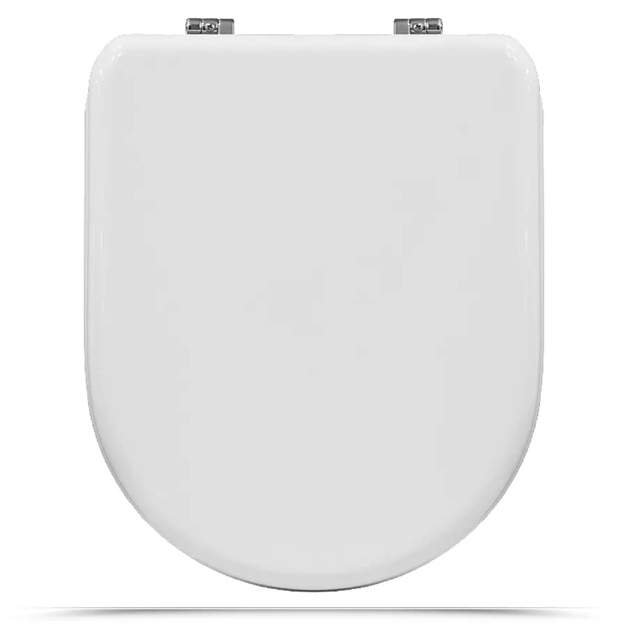 Sedile copriwc in legno bianco compatibile con la serie Esedra di Ideal Standard
