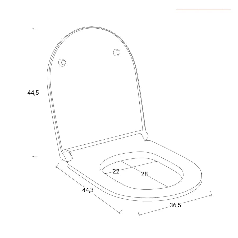 Sedile copriwc Softclose bianco - Misk
