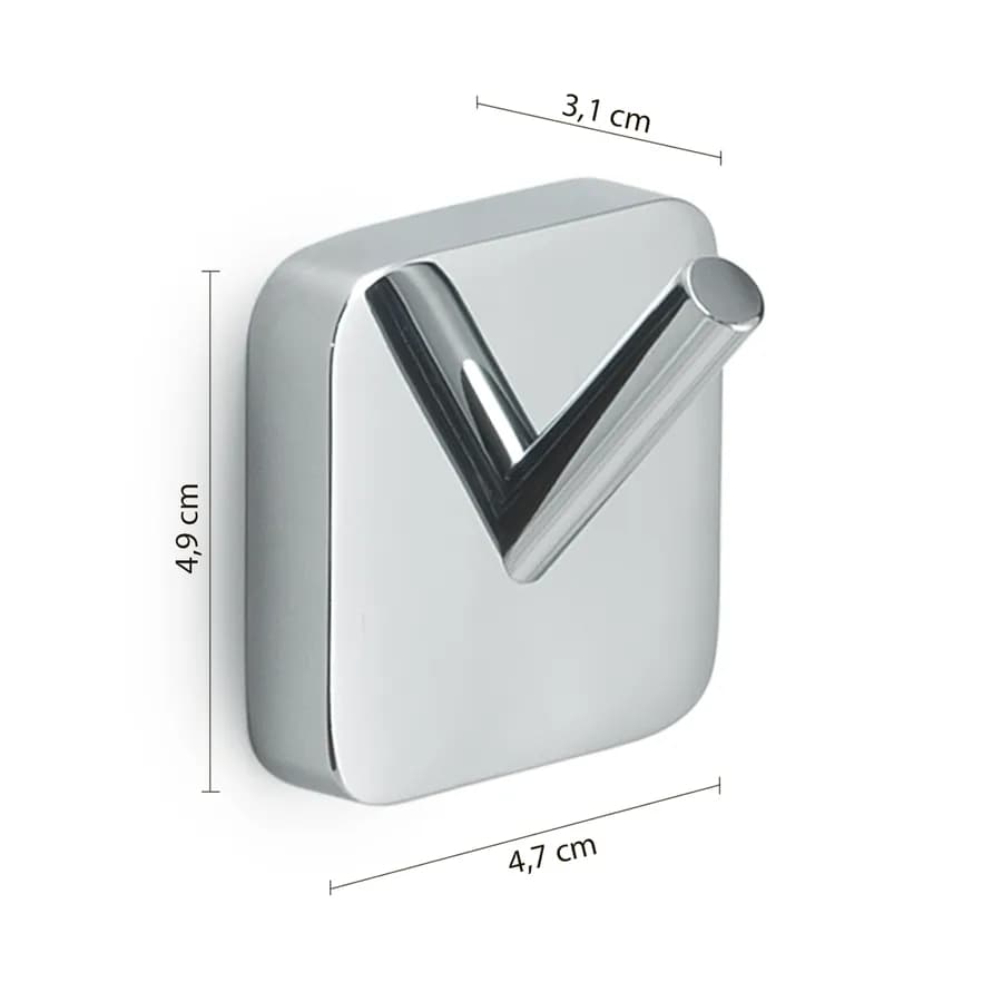 Set 2 appendiabiti in acciaio inox - Tonga di Gedy