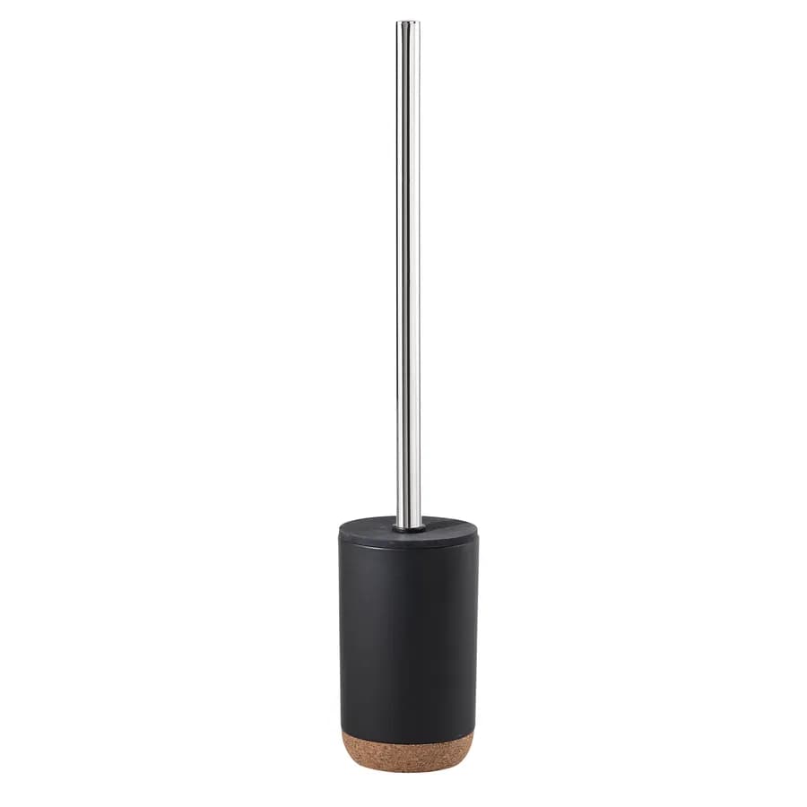 Set 2 accessori da appoggio in ceramica nero e sughero - Ilary di Gedy