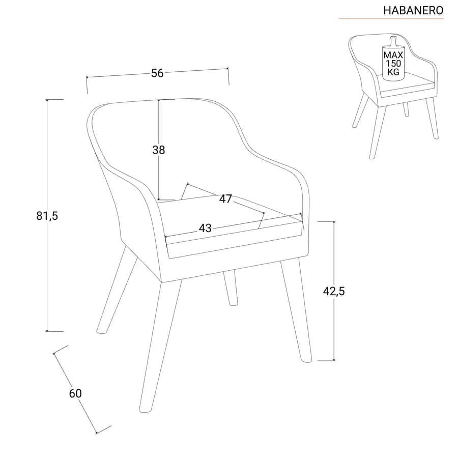 Set 2 poltrone da giardino in polyrattan nero con cuscini neri - Habanero