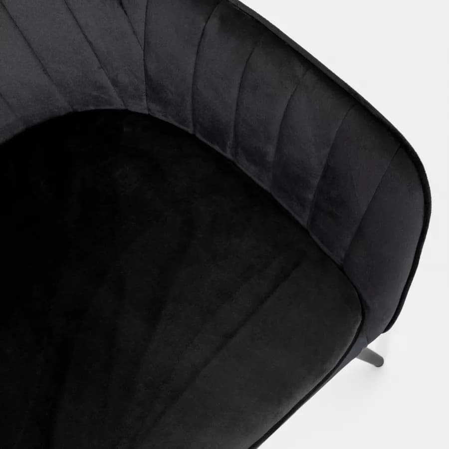 Set 2 poltrone in velluto nero - Dumb