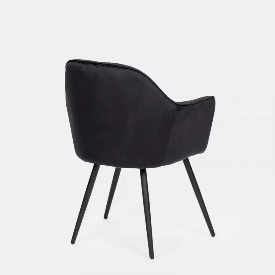 Set 2 poltrone in velluto nero - Dumb
