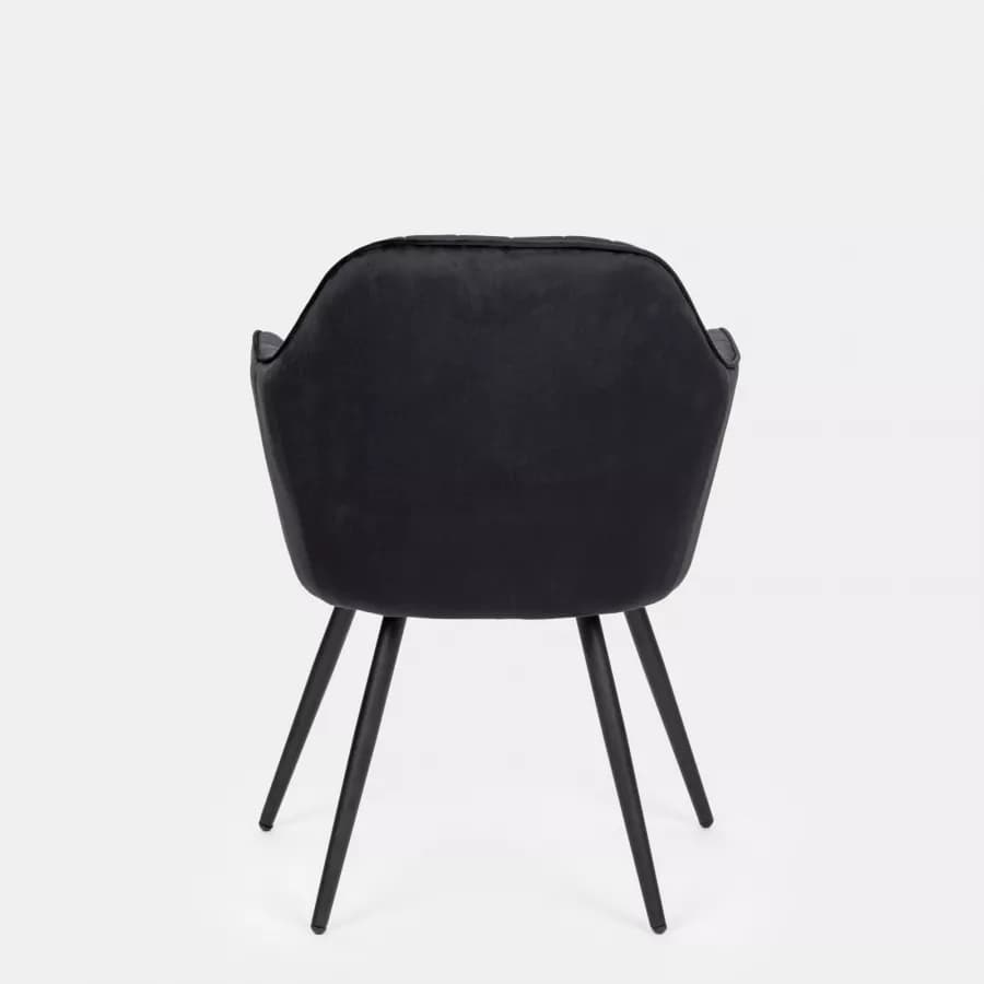 Set 2 poltrone in velluto nero - Dumb