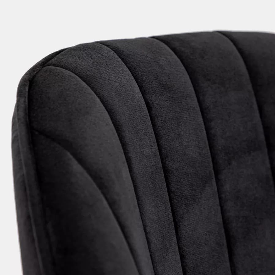 Set 2 poltrone in velluto nero - Dumb