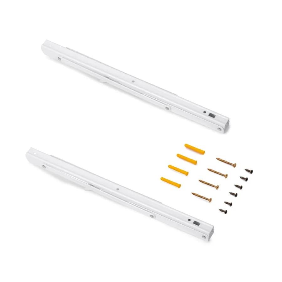 Set 2 reggimensola pieghevoli 40,3 cm in acciaio verniciato bianco