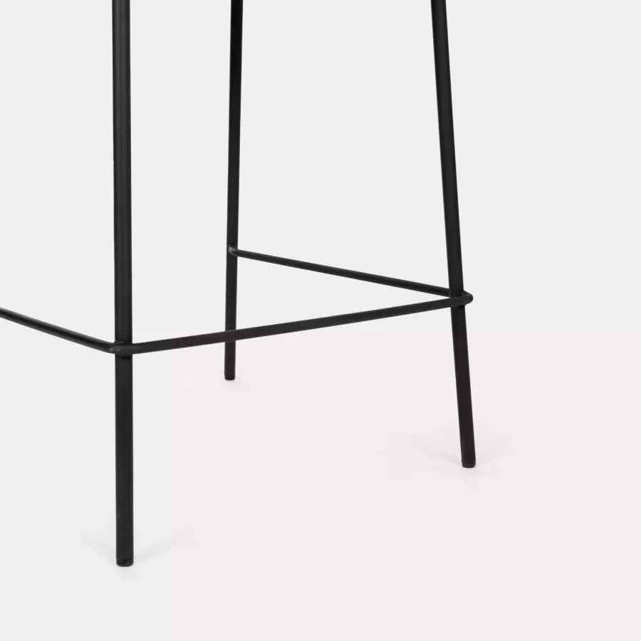 Set 2 sgabelli in similpelle nero - Marmin