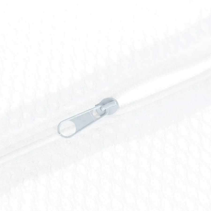 Set 3 sacchetti per lavatrice in tessuto bianco con zip