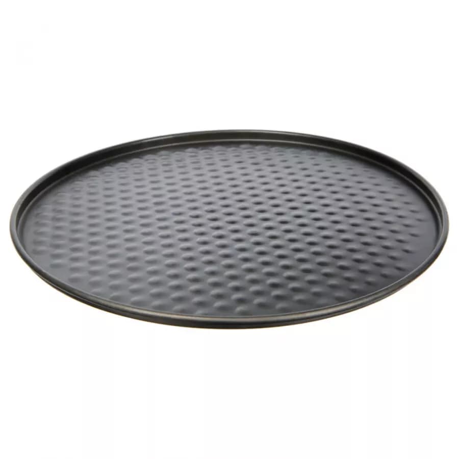 Set 3 tortiere rotonde diverse dimensioni in acciaio nero con cerniera