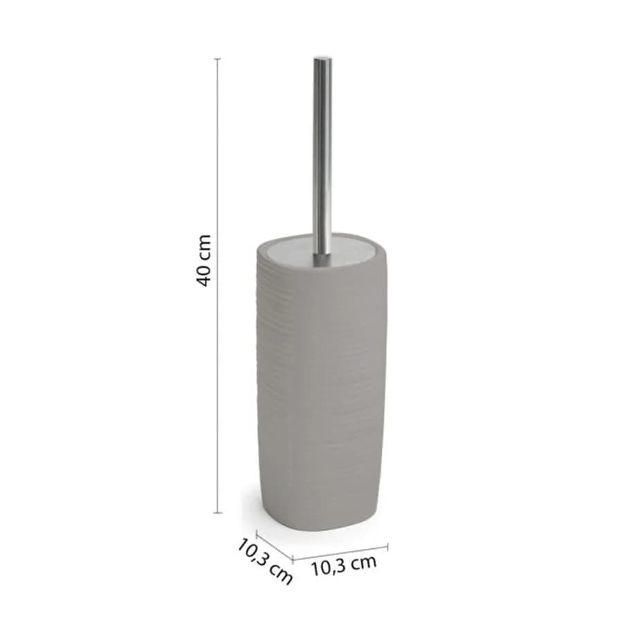Set 4 accessori d'appoggio in ceramica grigio - Kelly di Gedy